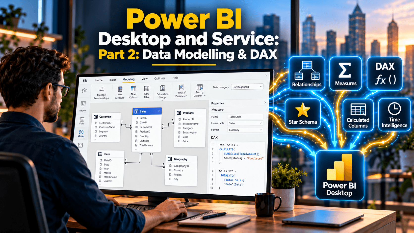Power BI Desktop and Service Part 2: Data Modelling and DAX